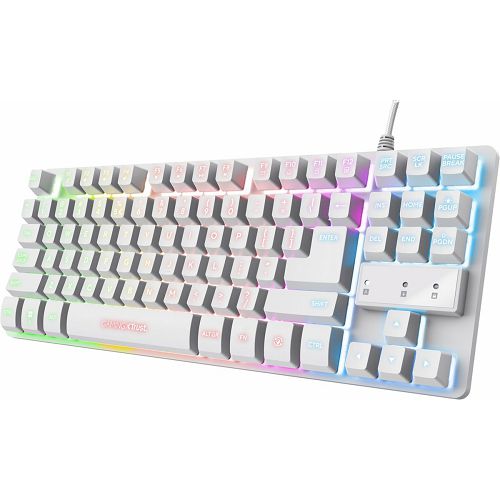 Tipkovnica TRUST THADO, GXT 833W, US, TKL, bijela-3