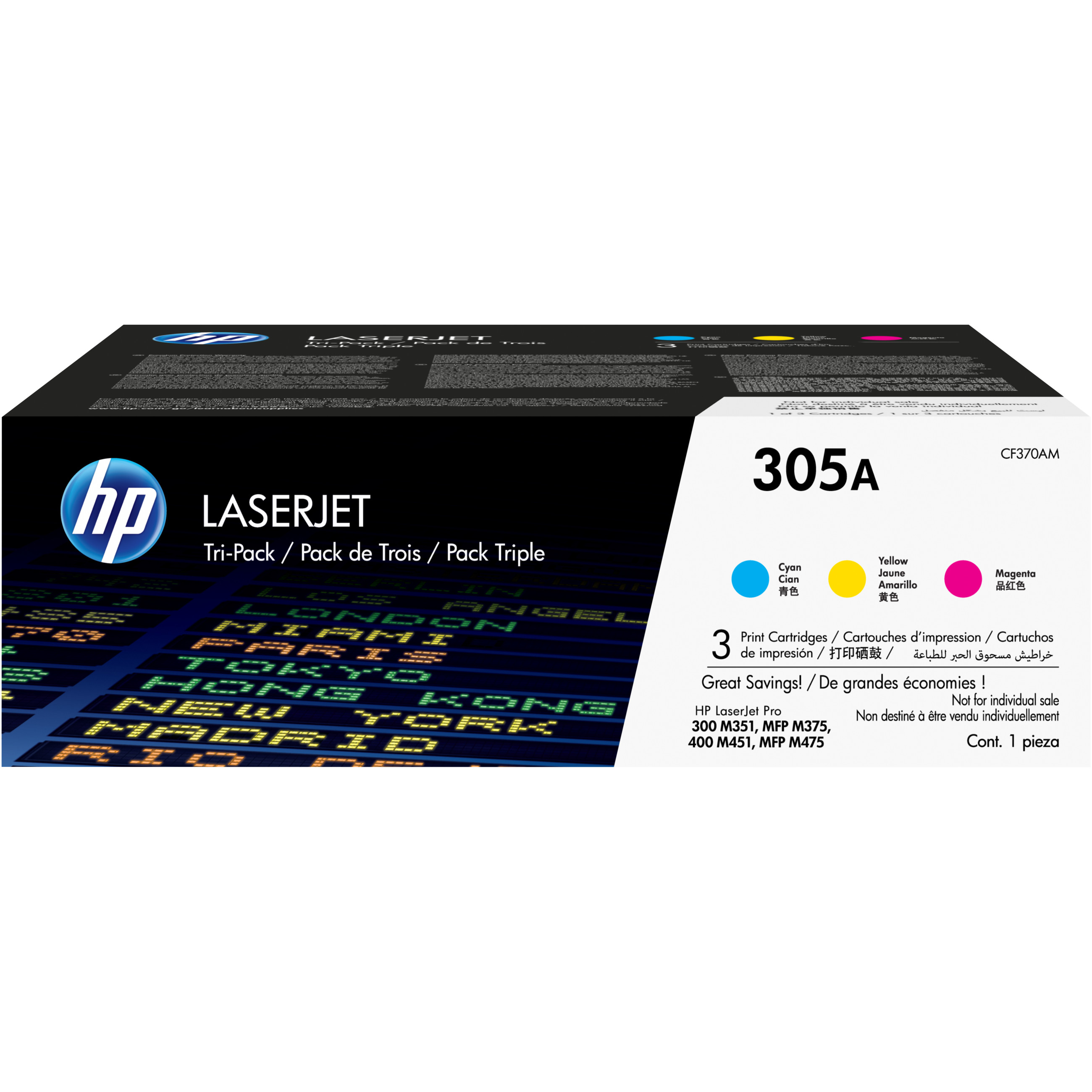 Toneri HP 305A 3-pack (Originalni, Cyan/Magenta/Yellow, za LaserJet) - HEWLETT PACKARD-0