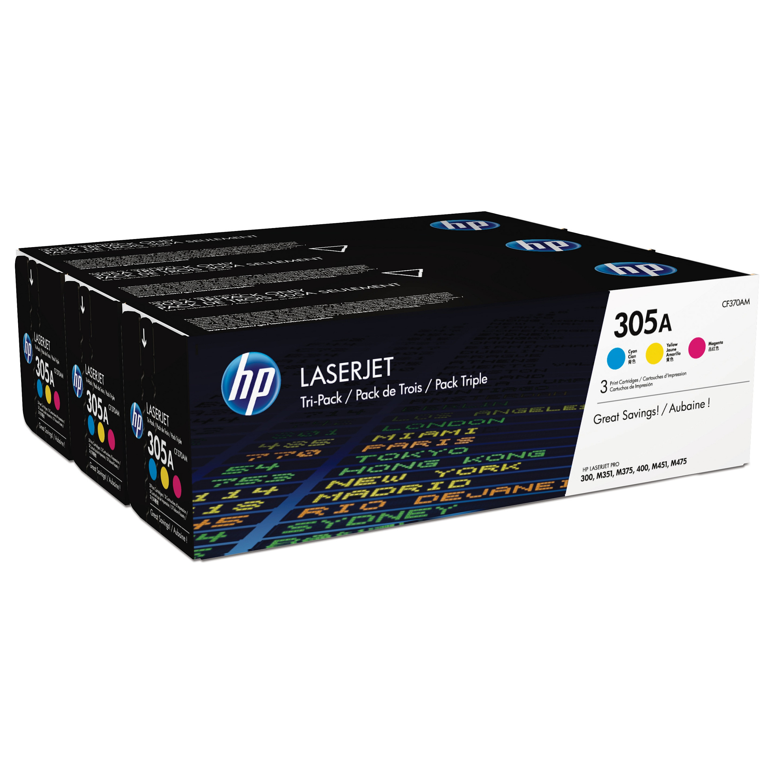 Toneri HP 305A 3-pack (Originalni, Cyan/Magenta/Yellow, za LaserJet) - HEWLETT PACKARD-5