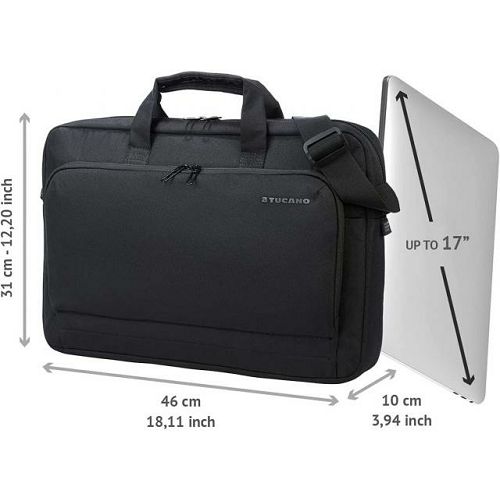 Torba za laptop TUCANO Star Slim (BSTN17-BK), za laptope do 17.3", crna-3