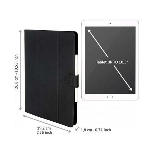 Torbica za tablet TUCANO Facile Plus Universal (TAB-FAP10-BK), do 11", univerzalna, samostojeća, crna-2