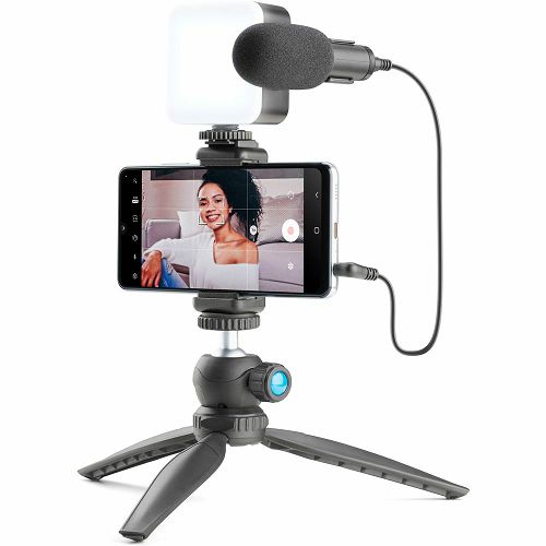 Tripod CELLULARLINE, Vlogger Kit bluetooth-0