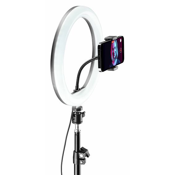Svjetlosni prsten sa stalkom CELLULARLINE SELFIE RING PRO Multicolor-3
