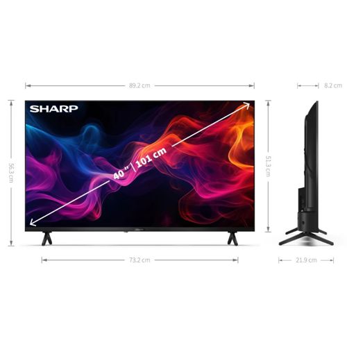 TV SHARP LED 40GF2265E Android TV (101 cm, Full HD, HDR10, Dolby Digital Plus, Smart TV, DVB-T/T2/C/S/S2)-3