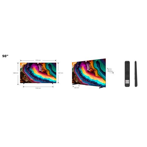 TV TCL LED P745 Series 98P745 Google TV, 98" (247 cm, 4K Ultra HD, HDR10+, Dolby Vision IQ, PPI 3000, Smart TV, DVB-T2/C/S2)-8