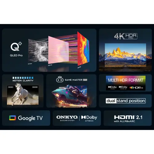 TV TCL QLED C65 Series 65C655 Google TV (165 cm, 4K Ultra HD, PPI 3200, HDR10+, Dolby Vision, Dolby Atmos, Smart TV, DVB-T2/C/S2)-10