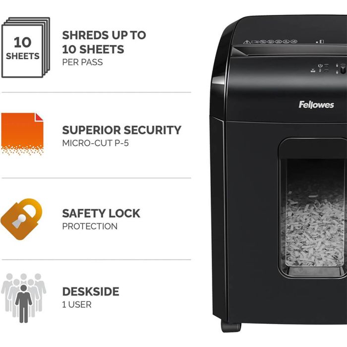 Uništivač dokumenata FELLOWES Powershred 10M (mikro-rezanje)-7