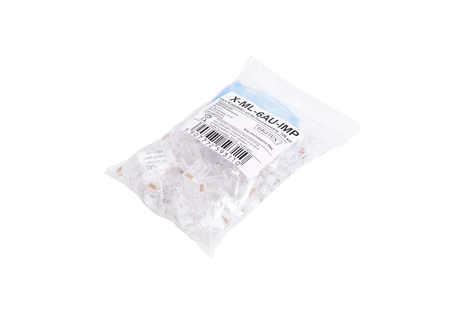 Univerzalni utikač RJ45 (8P8C), Cat.6A, nezaštićen, AWG 26-24, pakiranje od 100 komada-2