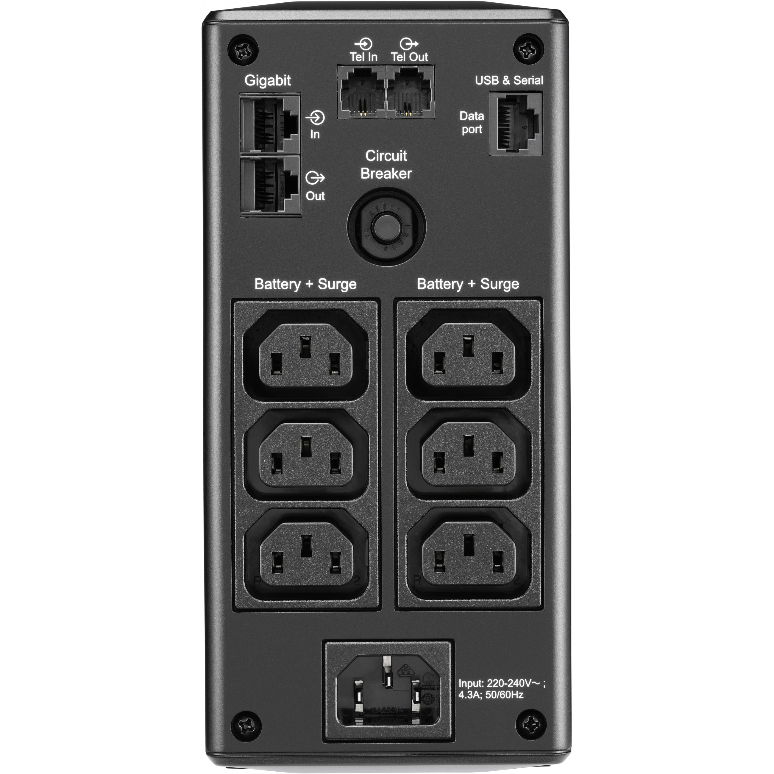 Neprekidno napajanje UPS APC BR650MI Line-Interactive (0.65 kVA, 390 W, 6 AC utičnica)-2