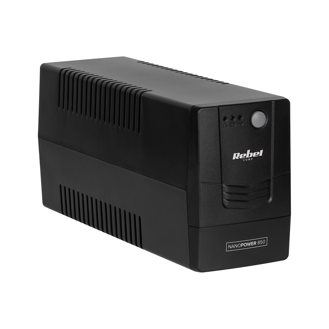 Uninterruptible computer UPS REBEL model Nanopower 850 (offline, 850VA / 480W, 230 V, 50Hz)-0