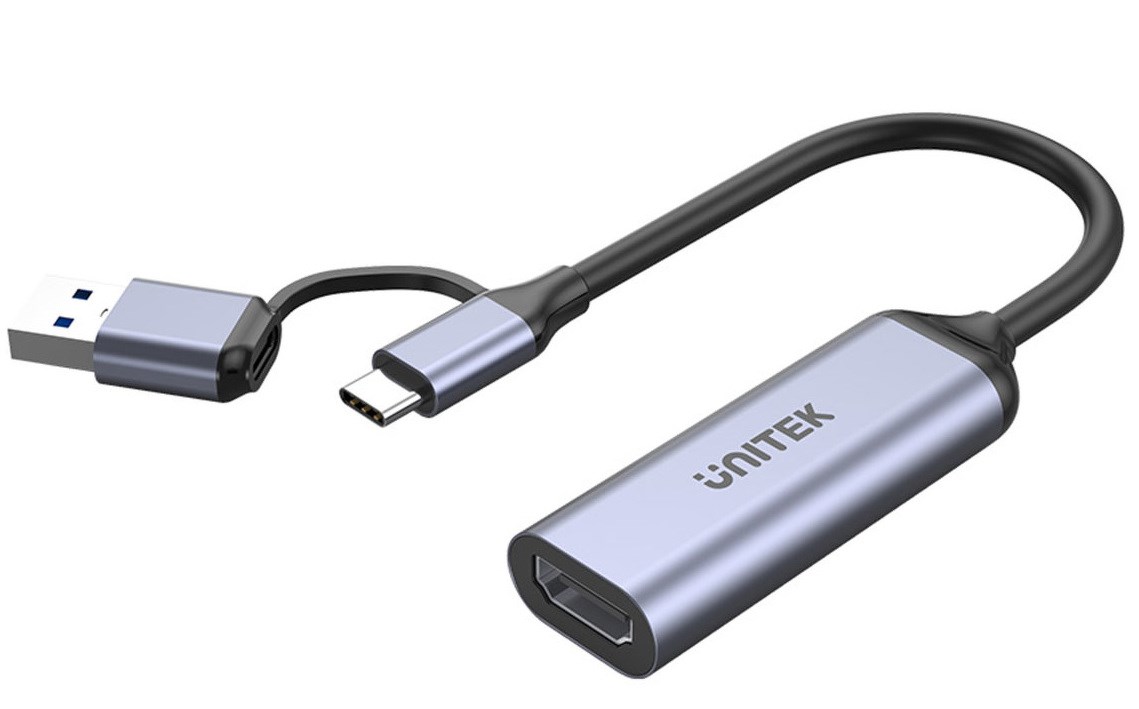 Video capture adapter UNITEK V1167A HDMI na USB-C / USB-A (4K HDMI 1.4b)-0