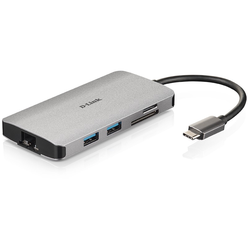 USB HUB D-LINK 8-in-1 USB-C Hub sa HDMI/Ethernet/Card Reader/Power Delivery-1