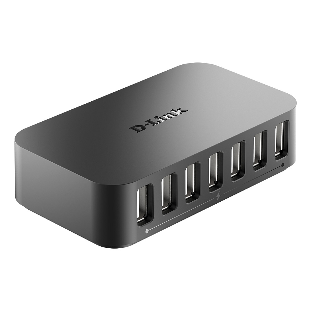 USB Hub D-LINK DUB-H7 (Type-C, 480 Mbit/s, Crna)-1
