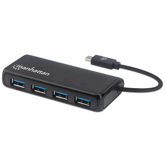 MANHATTAN 4-Port USB 3.2 Gen 1 Hub C-Stecker auf 4x A-Buchse