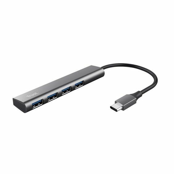 USB Hub TRUST Halyx 24948, USB-C/4xUSB-A, Srebrni (5 godina jamstva)-4