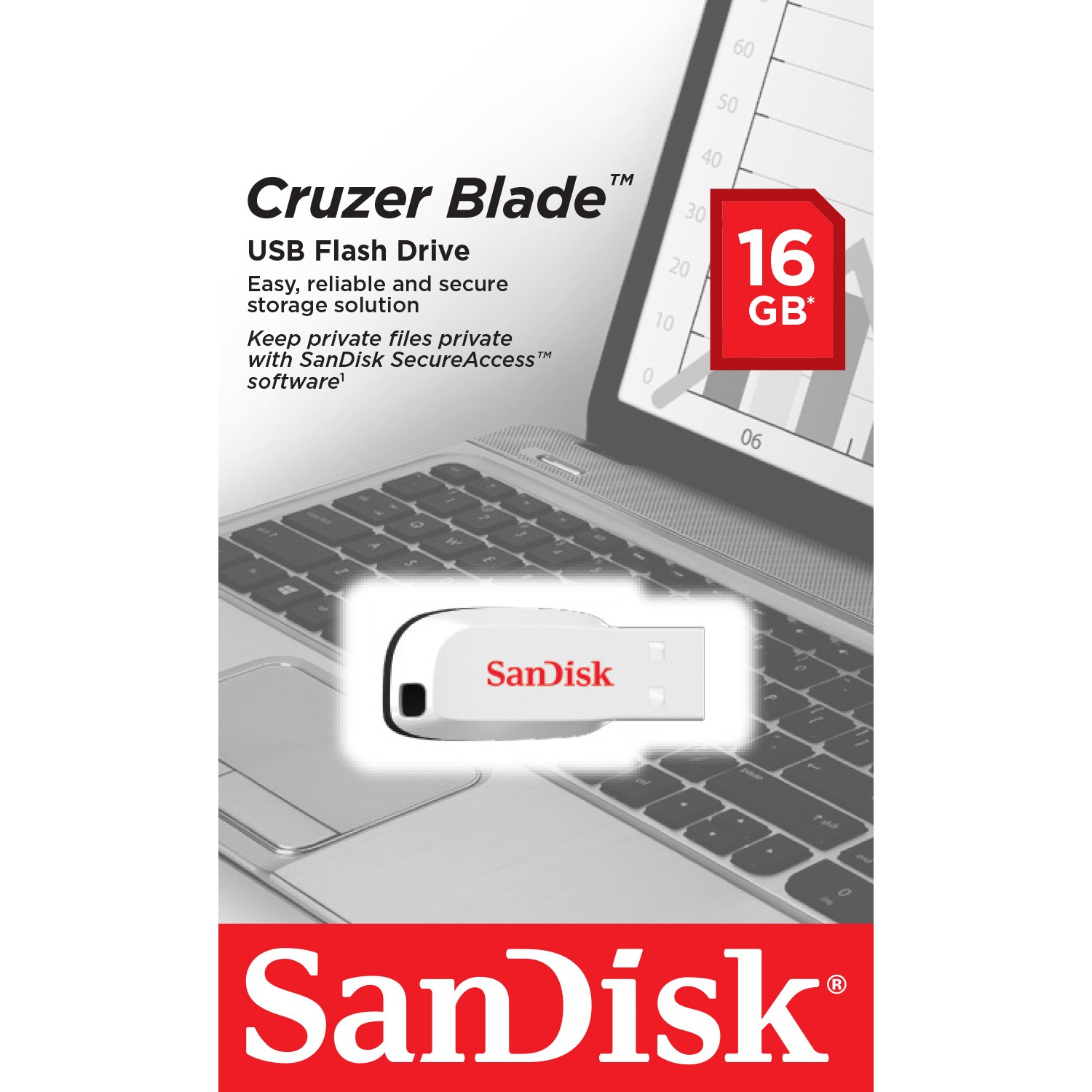 USB memorija SANDISK 16GB CRUZER BLADE USB 2.0 bijeli-4