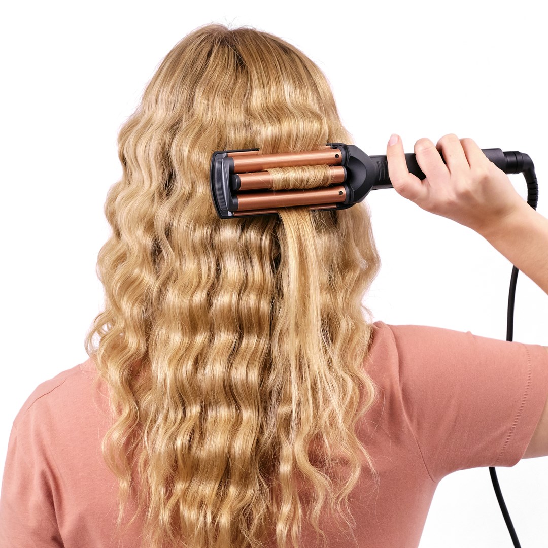 BaByliss Deep Waves Curling iron Warm Black, Orange 98.4" (2.5 m)-11