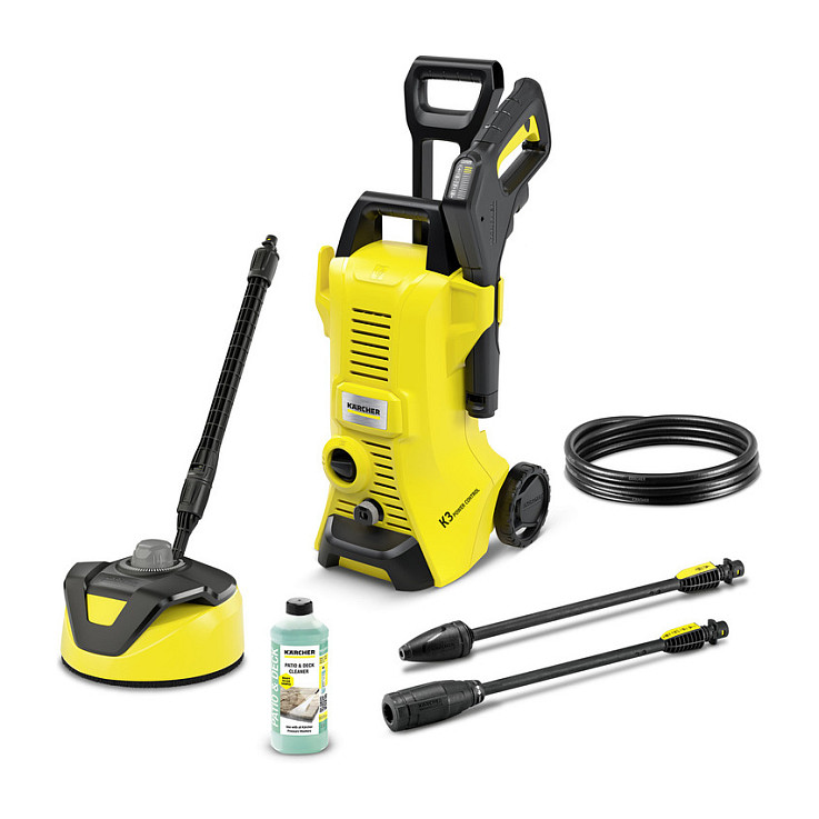Pranje pod visokim pritiskom KARCHER K 3 Power Control Home T 5 1600 W (380 l/h, 120 bar, crna, žuta)