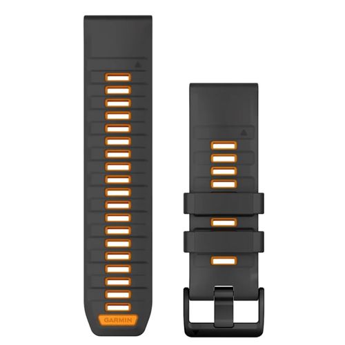 Zamjenski remen GARMIN Quickfit 26mm, Graphite Spark Orange, 010-13393-05