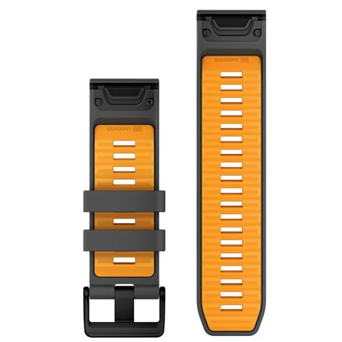 Zamjenski remen GARMIN Quickfit 26mm, Graphite Spark Orange, 010-13393-05-1