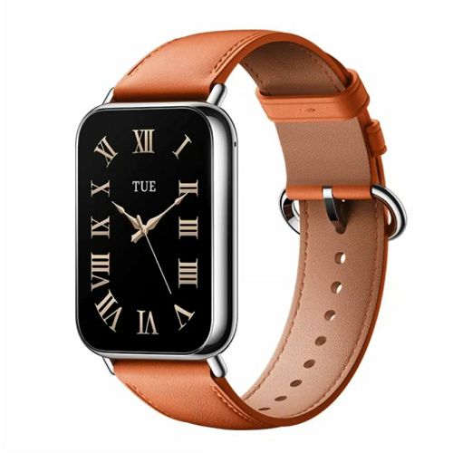 Zamjenski remen XIAOMI kožni, za Smart Band 8 Pro narančasti-0