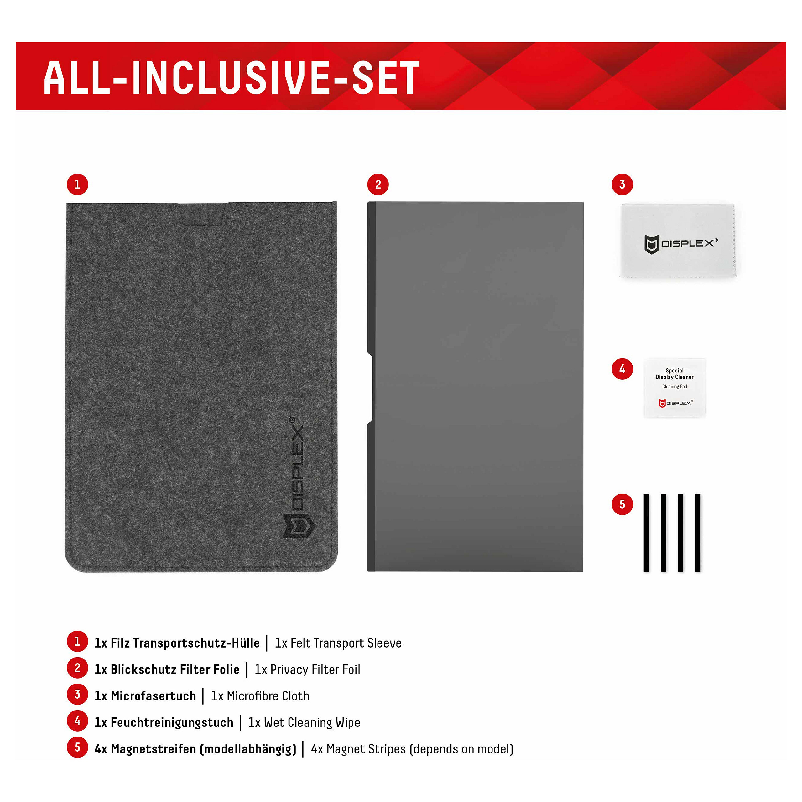 Zaštita privatnosti zaslona DISPLEX Privacy Safe za MacBook Air/Pro 13.3"-5