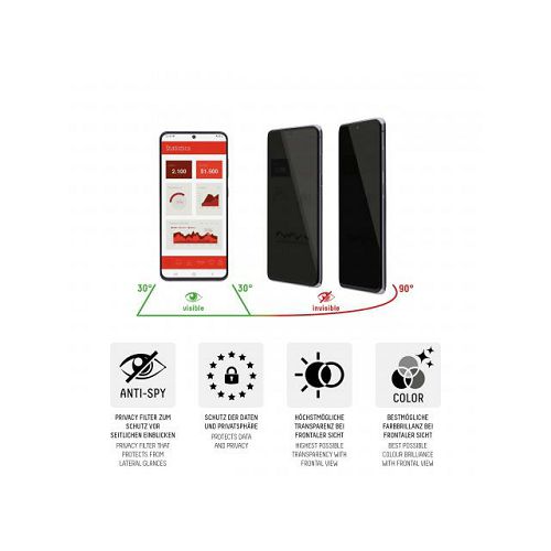 Zaštitno staklo DISPLEX Privacy Glass za Apple iPhone 13/13 Pro/14-3