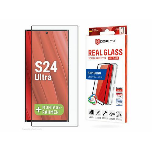 Zaštitno staklo DISPLEX Real Glass 2D + prozirna maskica za Samsung Galaxy S24 Ultra-0
