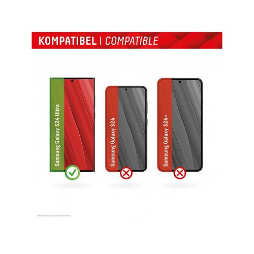 Zaštitno staklo DISPLEX Real Glass 2D + prozirna maskica za Samsung Galaxy S24 Ultra-3