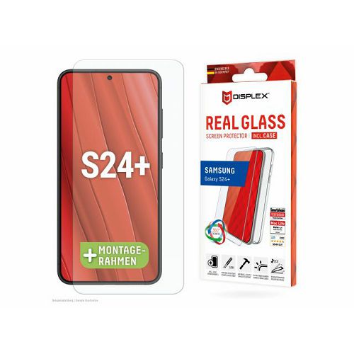 Zaštitno staklo DISPLEX Real Glass 2D + prozirna maskica za Samsung Galaxy S24+-0