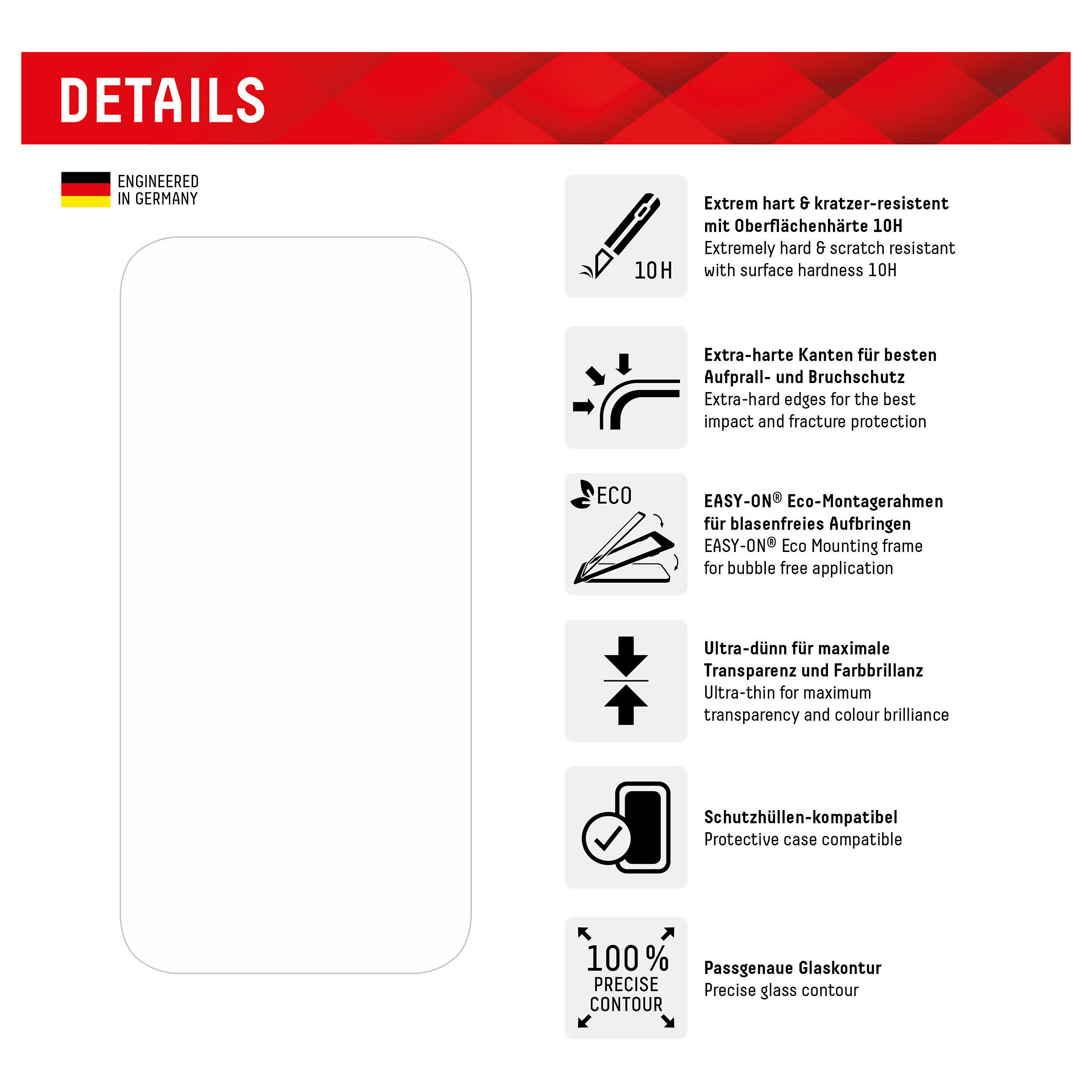 Zaštitno staklo DISPLEX Real Glass 2D + maskica za iPhone 15-6