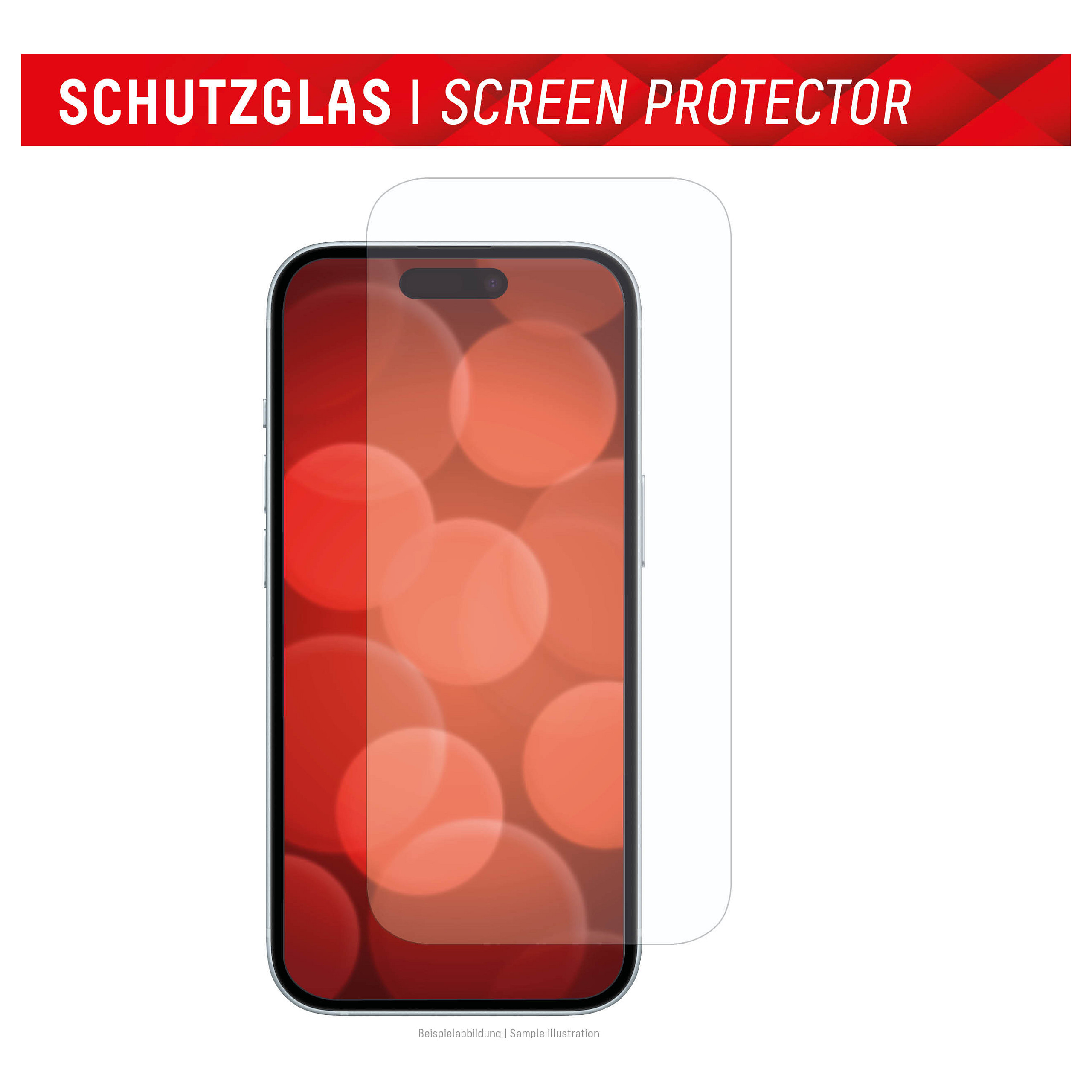 Zaštitno staklo DISPLEX Real Glass 2D + maskica za iPhone 15-13