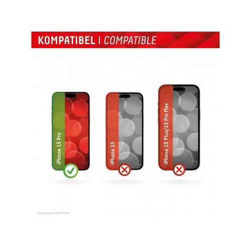 Zaštitno staklo DISPLEX Real Glass 2D + maskica za iPhone 15-2