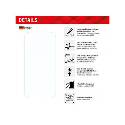 Zaštitno staklo DISPLEX Real Glass 2D + maskica za iPhone 15 Pro Max-1