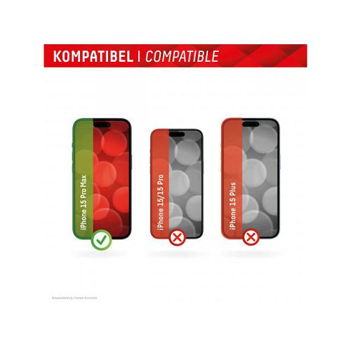 Zaštitno staklo DISPLEX Real Glass 2D + maskica za iPhone 15 Pro Max-6