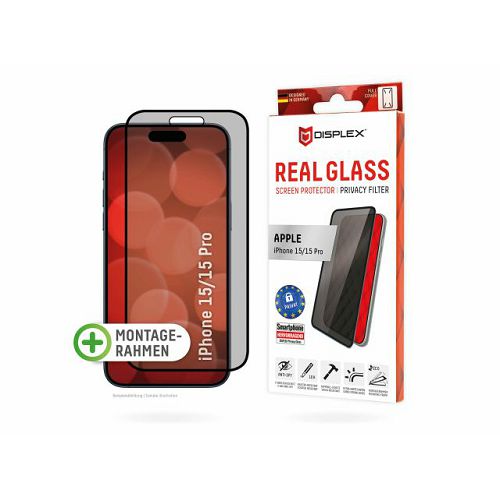Zaštitno staklo DISPLEX Privacy Glass za iPhone 15/15 Pro