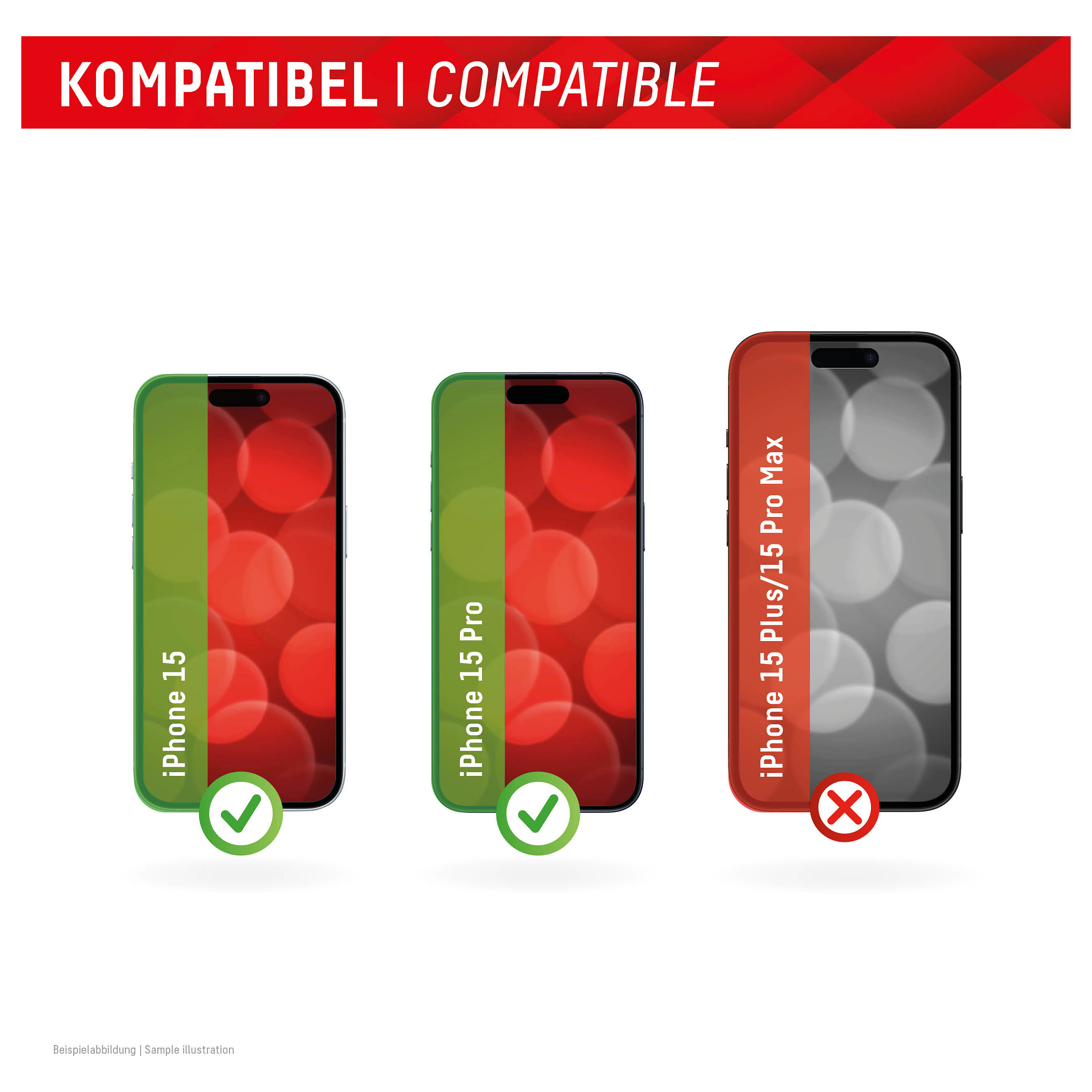 Zaštitno staklo DISPLEX Real Glass Full Cover za iPhone 15/15 Pro-10
