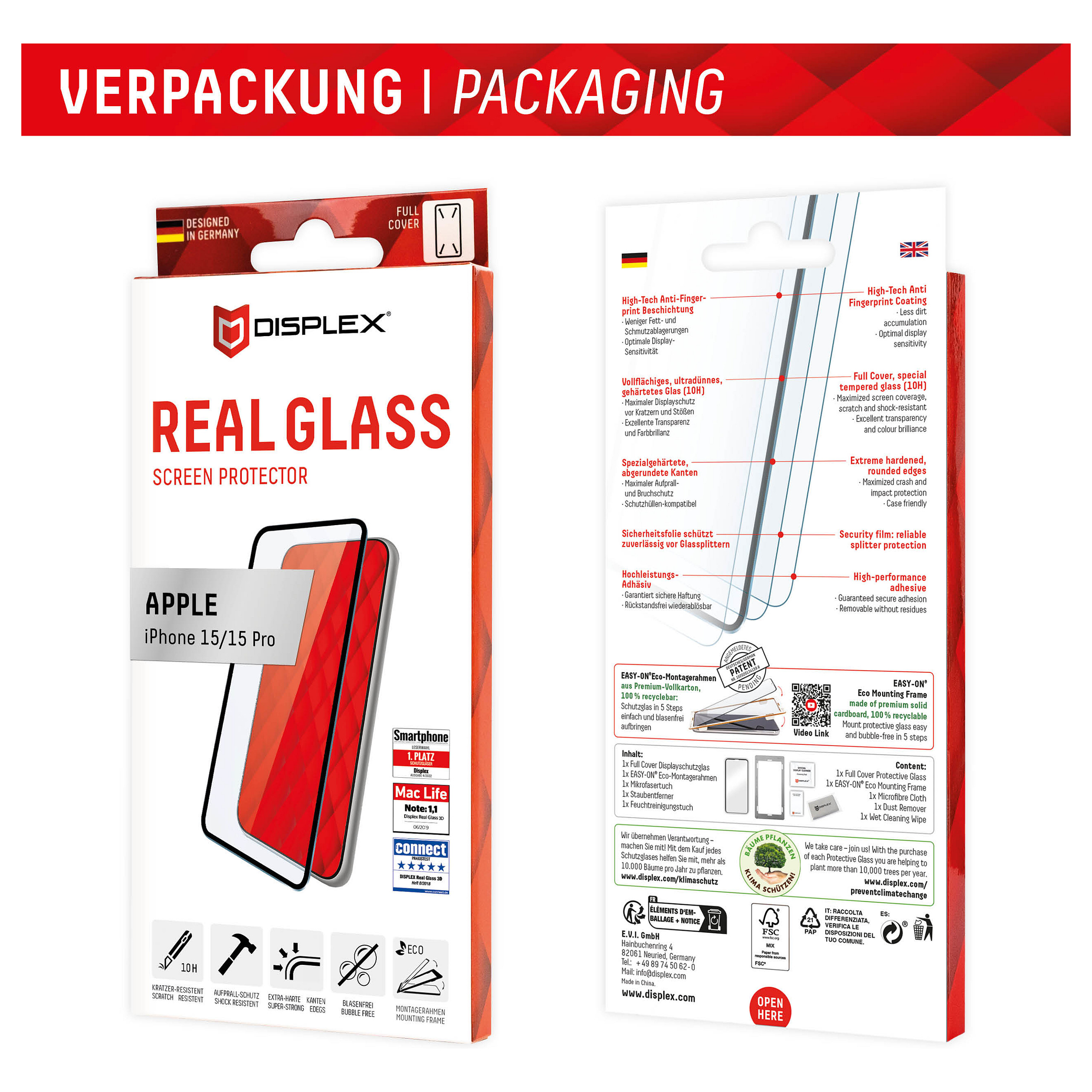 Zaštitno staklo DISPLEX Real Glass Full Cover za iPhone 15/15 Pro-13