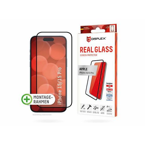 Zaštitno staklo DISPLEX Real Glass Full Cover za iPhone 15/15 Pro-0