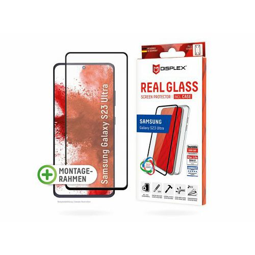 Zaštitno staklo DISPLEX Real Glass za Samsung Galaxy S23 Ultra, + prozirna maskica