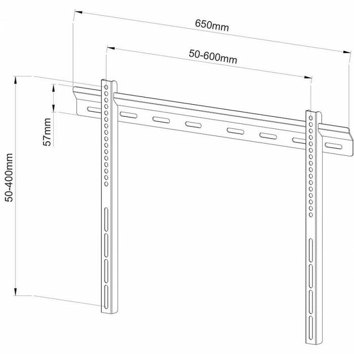 Nosač za TV zidni SBOX PLB-114B (40"-65", do 50 kg)-1