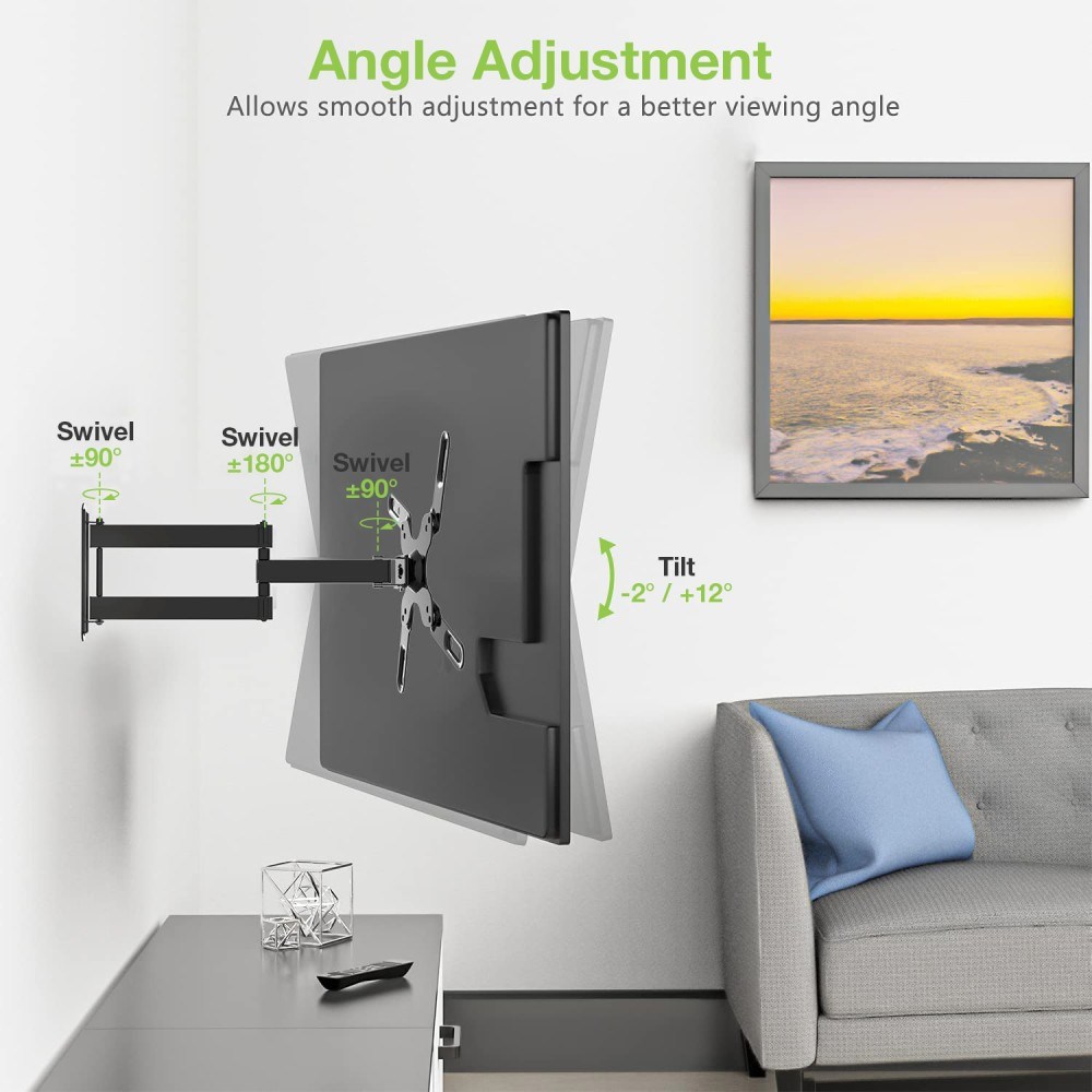 Techly 23-55 Universal LCD TV Wall Mount Bracket Black" ICA-PLB 136M-7