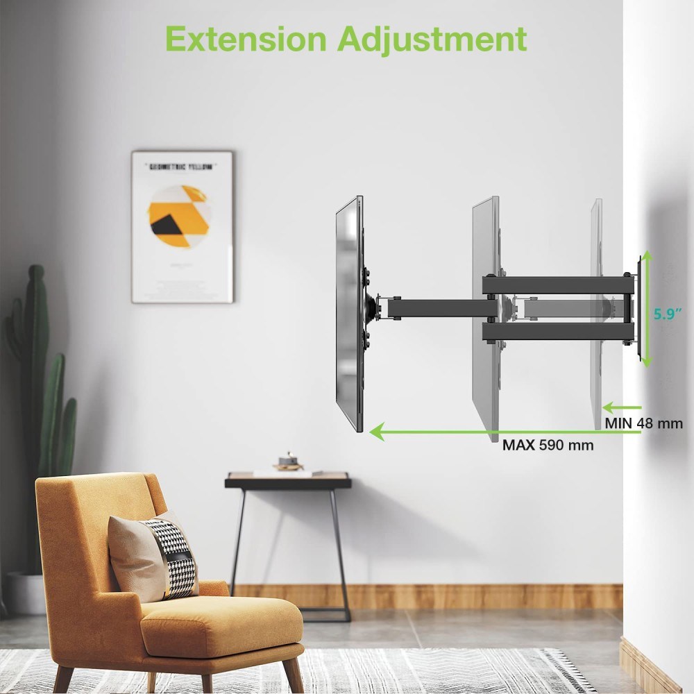 Techly 23-55 Universal LCD TV Wall Mount Bracket Black" ICA-PLB 136M-5