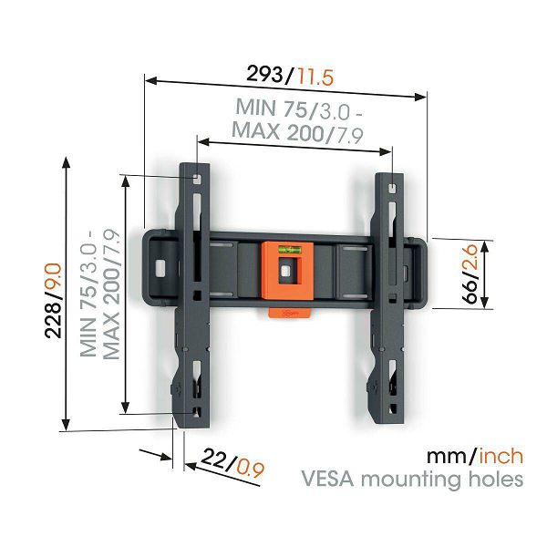 Nosač za TV zidni VOGELS TVM 1203 (19" - 50", do 30 kg)-3