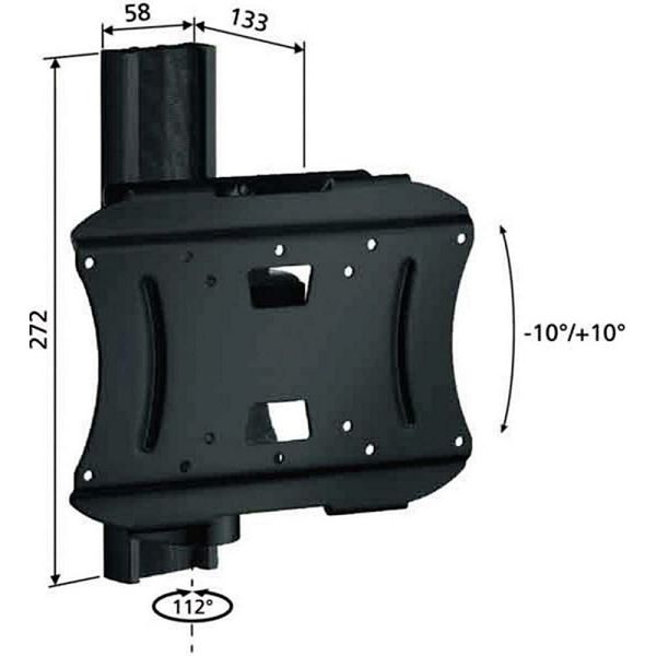Nosač za TV zidni VOGELS VFW 232 (23"-37", do 32 kg, nagib 20°, zakret 112°)-1