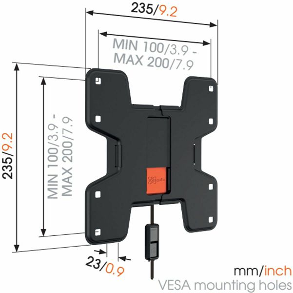 Nosač za TV zidni VOGELS W50060 (19"-43", do 20 kg)-1