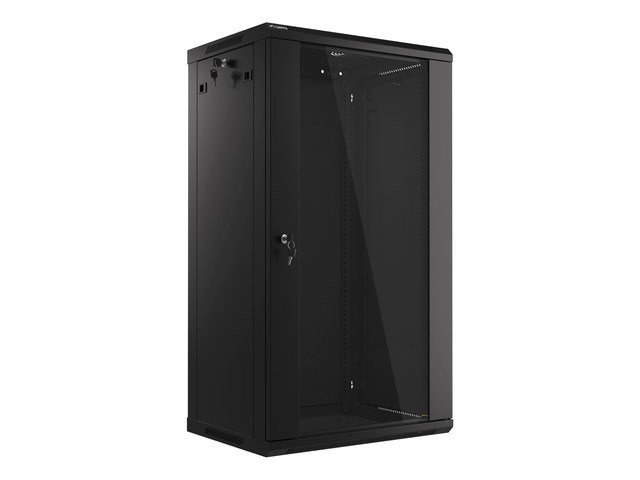 Lanberg WF01-6422-10B rack cabinet 22U Wall mounted rack Black-8
