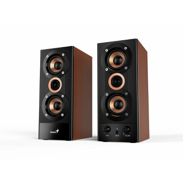 Zvučnici GENIUS SP-HF800A II, 20W, 3-way, drveni-0