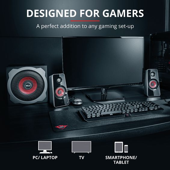 Trust GXT 38 2.1 Black Wired 60 W-12