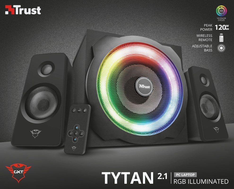 Trust GXT 629 Tytan speaker set 2.1 channels 60 W Black-10
